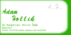 adam hollik business card